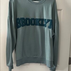 Brooklyn cozy logo sweatshirt - Blue